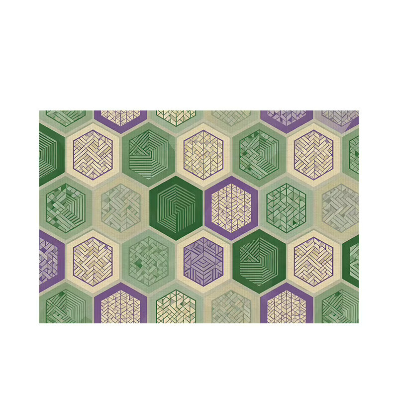 VIKAMA Kristallteppich in Grün, rutschfeste Bodenmatte für Wohnzimmer und Schlafzimmer, rechteckig, B/T/H: 60 x 40 x 40 cm - Bild 5