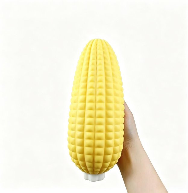 Binchi Fitness Jumbo Mais Squishy, 28cm, TPR Mehlgefüllt, Weich, Schneller Rückprall - Bild 1