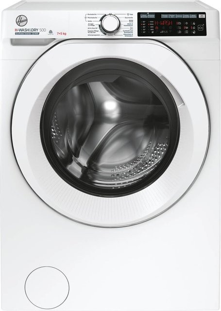 Hoover Waschtrockner HDQ 475AMC-84 weiß mit App-Steuerung, 5 kg Kapazität und 1400 Umdrehungen B/H/T: 60 x 85 x 53 cm - Bild 1