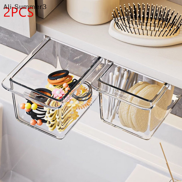 Transparenter Make-up-Organizer aus Acryl für Schubladen und Spiegelschränke, ausziehbarer Kosmetik-Organizer für Badezimmer und Schreibtisch - Bild 1