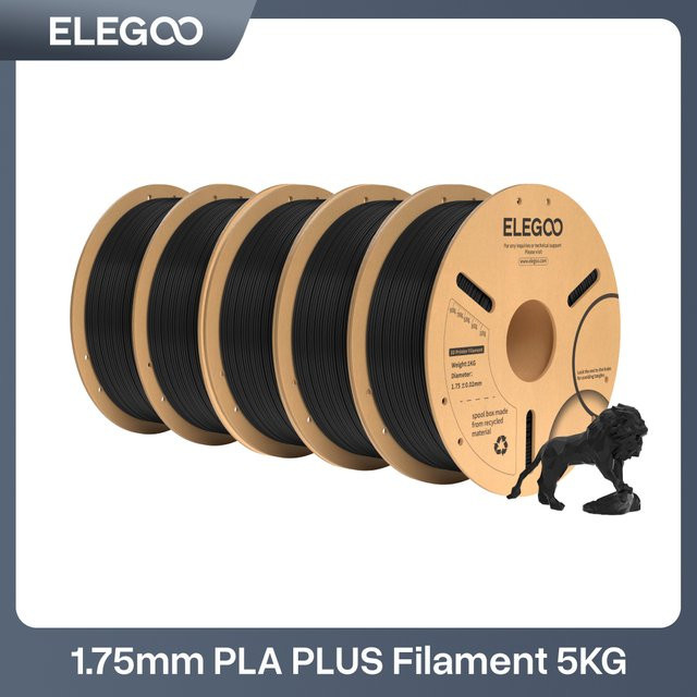 ELEGOO PLA+ Filament 1,75mm für FDM Drucker, Farbe: Beige - Bild 1