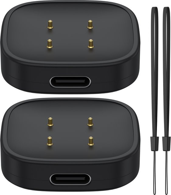 IEOVIEE Ladekabel für Fitbit Sense, Sense 2, Versa 4, Versa 3 und Google Pixel Watch 2, Watch 3 in Schwarz - Bild 1