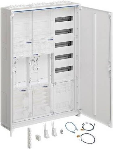 Hager ZB33SET25LK Komplettschrank Aufputz aus Stahl in Weiß - Bild 1
