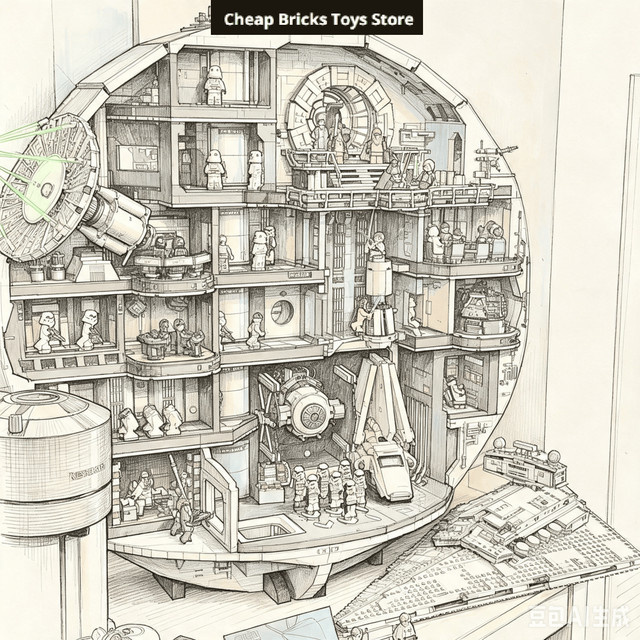 Hot Toys Interstellare Militär-Dockingstation, Bausteine, 9023 Teile - Bild 1