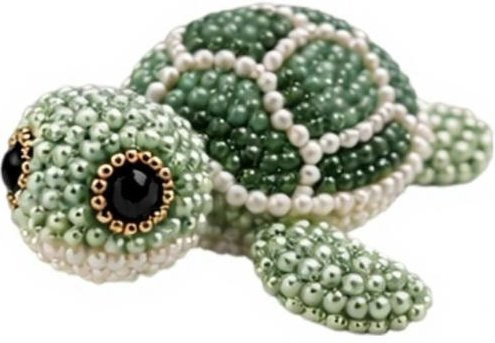 LydiaBlack DIY Tier-Perlen-Set, Tier-Bastelset, Tortoise, Kunststoff - Bild 1