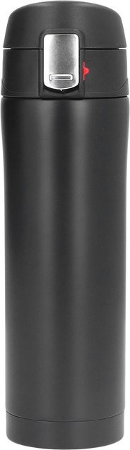 CosyHome Isolierte Edelstahl Wasserflasche Doppelwandig Vakuumisoliert, 500 ml, Schwarz - Bild 1