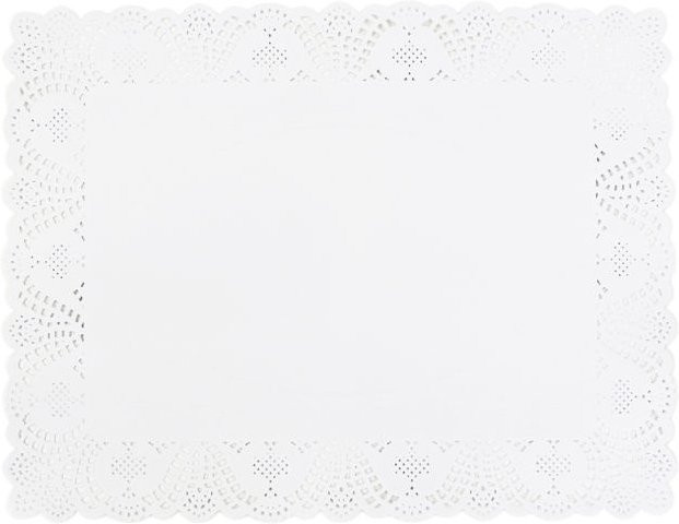 Schneider Tortenspitze aus Papier in Weiß, 100 Stück, Länge: 35 cm, Breite: 45 cm - Bild 1