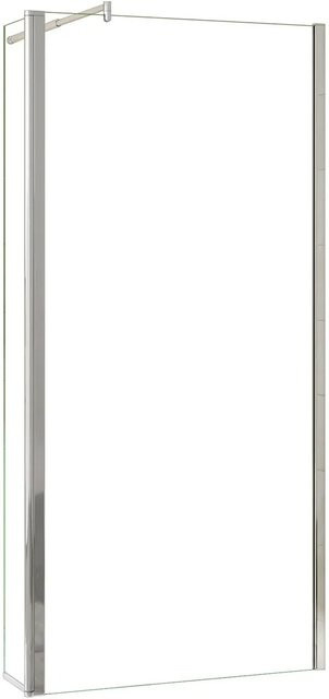 AICA Walk In Duschwand mit Flipper Panel aus ESG Glas mit Nano-Beschichtung, Farbe Transparent, B/H: 110 x 200 cm und Flipper Panel 40 x 200 cm, Glasstärke: 10 mm - Bild 1