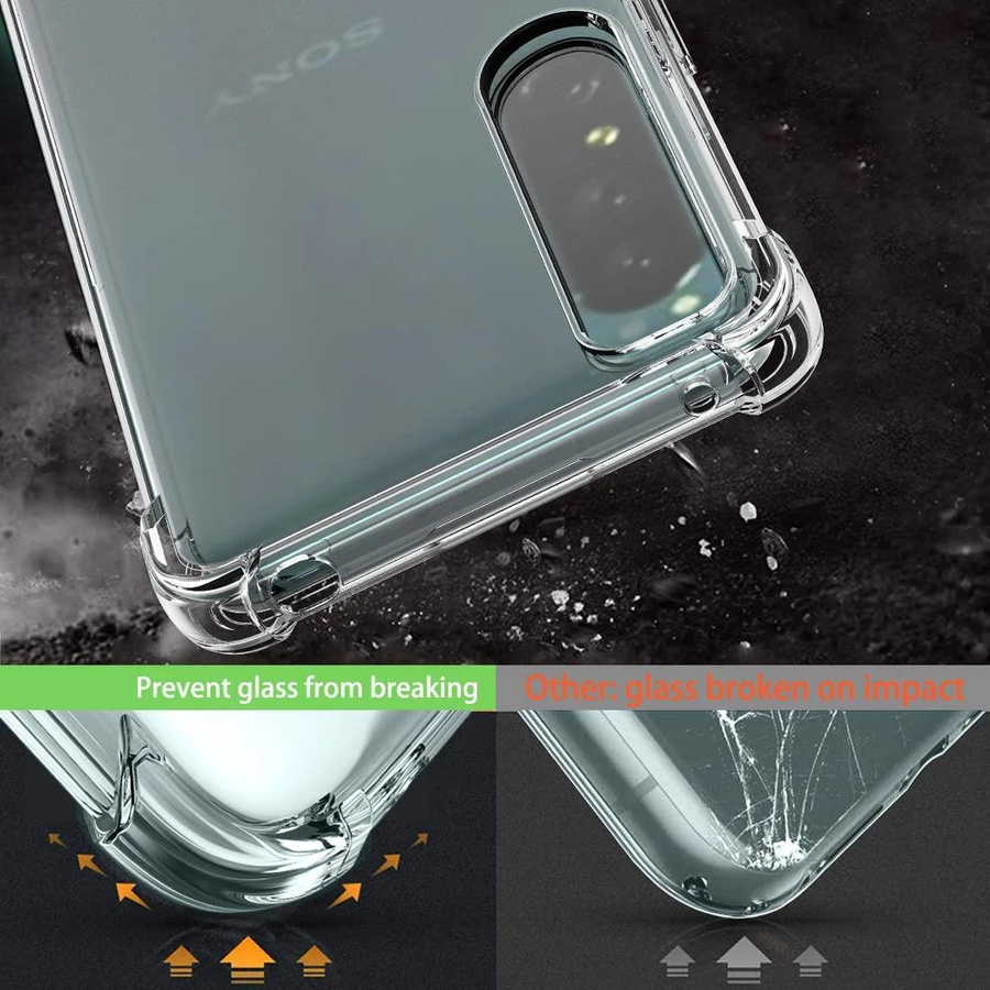 Stoßfeste TPU Handyhülle für Sony Xperia 1 III und Xperia 1 IV in Transparent - Bild 3