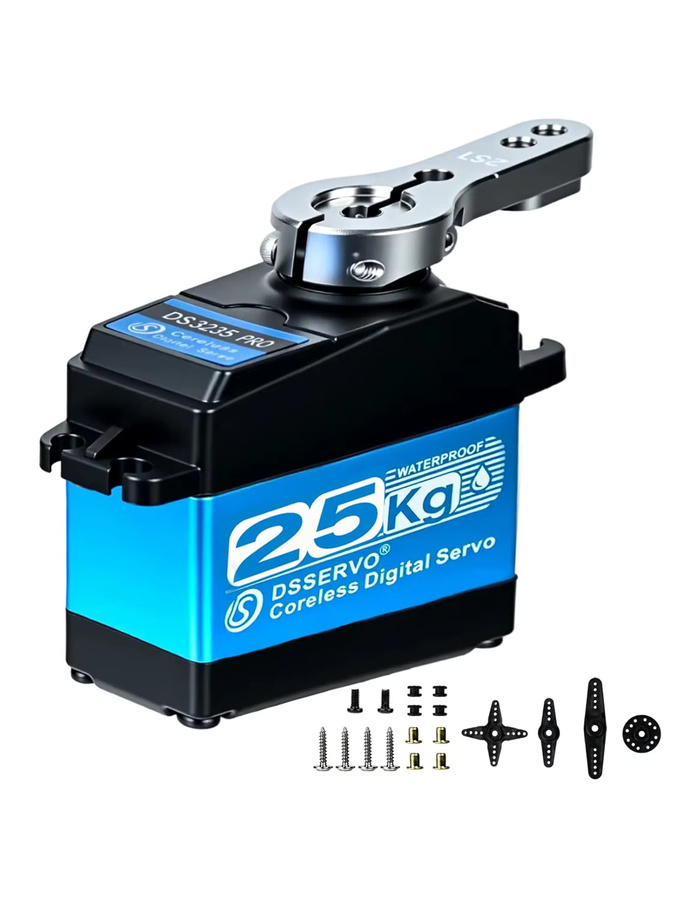 Stemedu RC Servo DS3225 PRO, digitaler Lenkmotor, Metall, wasserdicht - Bild 4