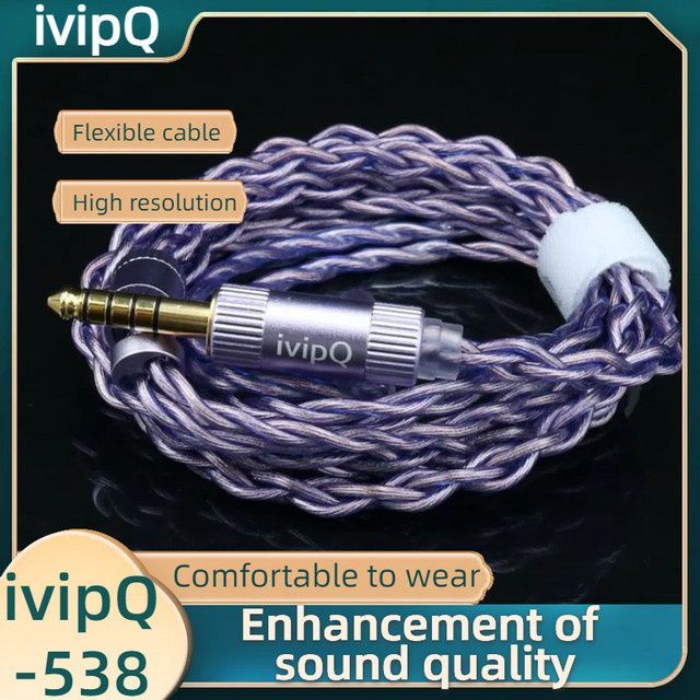 IvipQ-538 4-poliges HIFI-Kopfhörerkabel mit MMCX/0,78-2PIN/IE900 für HYPE 4 MKII Hifiman symmetrisches Kabel - Bild 1