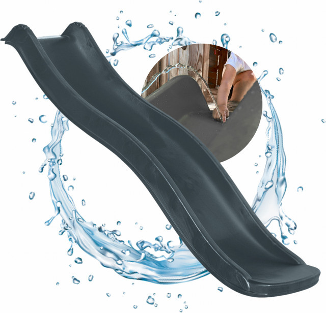 Spielturmking Kinderrutsche WAVE, Anthrazit, Grau - Bild 1