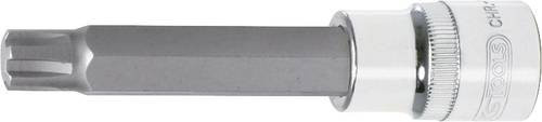 KS Tools CHROMEplus Bit-Stecknuss RIBE lang M8 1/2 Zoll in Silber - Bild 1