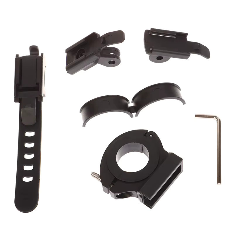 Rockbros & Blackbird L3 Frontlampenadapter für Scheinwerfer EOS530/520, passend für Lenkervorbaugabel und Helmständerhalterung, Farbe: Schwarz - Bild 5