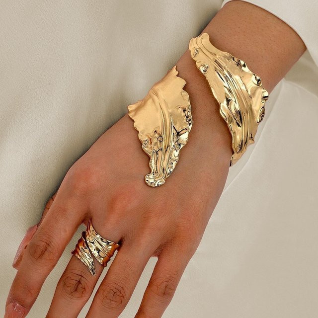 RINHOO FRIENDSHIP Armband und Ring-Set, Goldfarben, Damen, Vintage - Bild 1