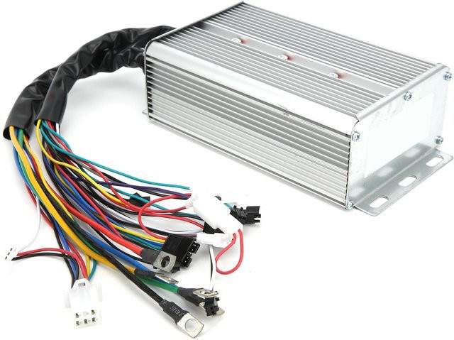 Igeteck M6T Punktmatrix-Bildschirm Motorcontroller für Elektrofahrräder mit LED-Anzeige, 1500W, 36V/48V, Grau/Silber - Bild 1