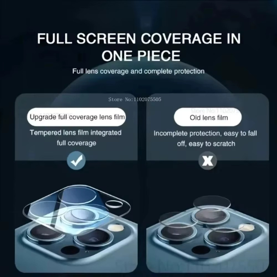 4-in-1 Schutzset für Apple iPhone mit 2 Stück gehärtetem Glas und 2 Stück Kameraschutzfolien in Transparent - Bild 4