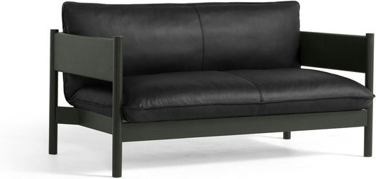 HAY Arbour Club Sofa in Schwarz mit gepolsterter Sitzfläche und Holzrahmen in skandinavischer Ästhetik - Bild 1