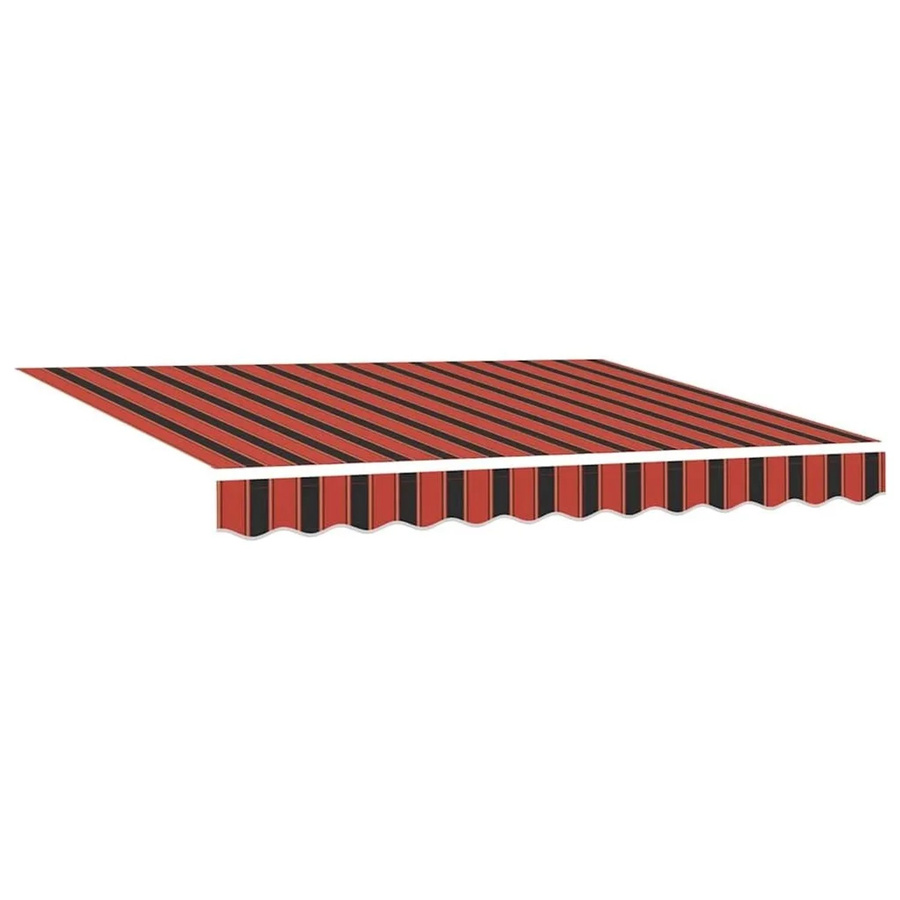 vidaXL Markisenersatzstoff aus Polyester in Orange-Braun, B: 3,5 m, H: 2 m - Bild 2