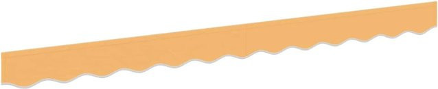 vidaXL Markisenschürze aus Polyester in Sand und Orange mit UPF 50, Breite: 275 cm, Höhe: 23 cm - Bild 1