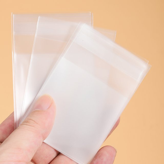 100 Stück MINGXUAN selbstklebende OPP-Beutel transparent mattiert für Süßigkeiten, Kekse und Schmuckverpackungen - Bild 1