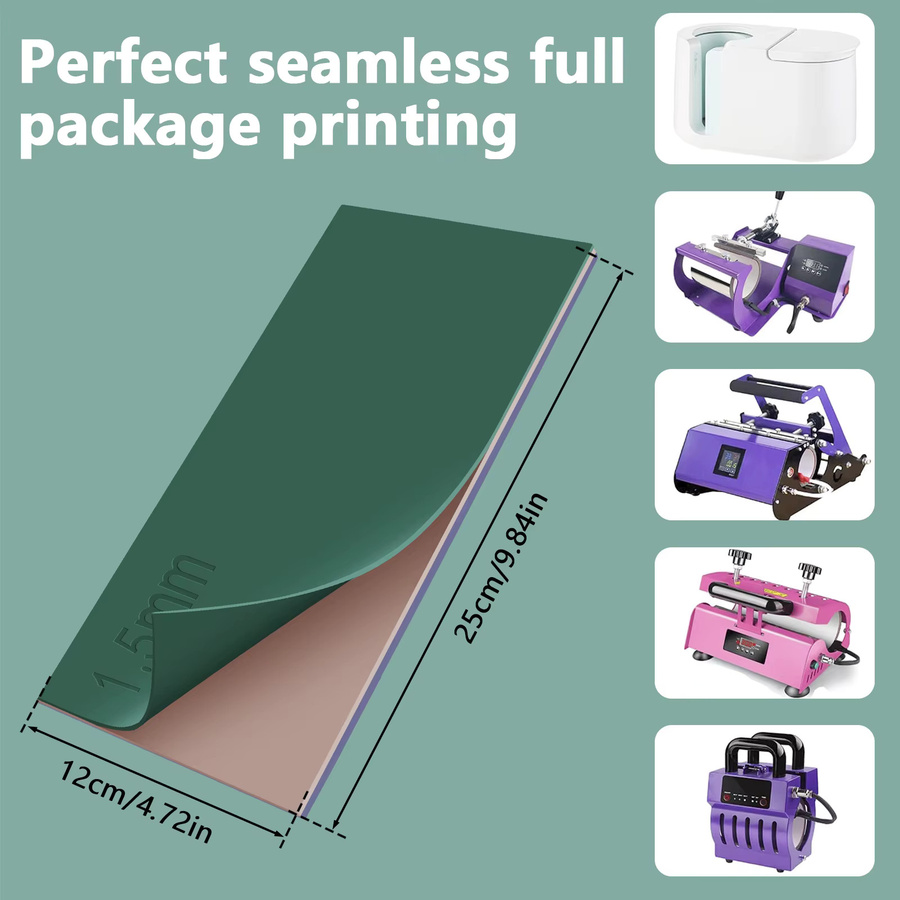 3 Stück flexible Silikon-Tassenverpackungen für thermische Sublimationsmaschinen und Gläser - Bild 2