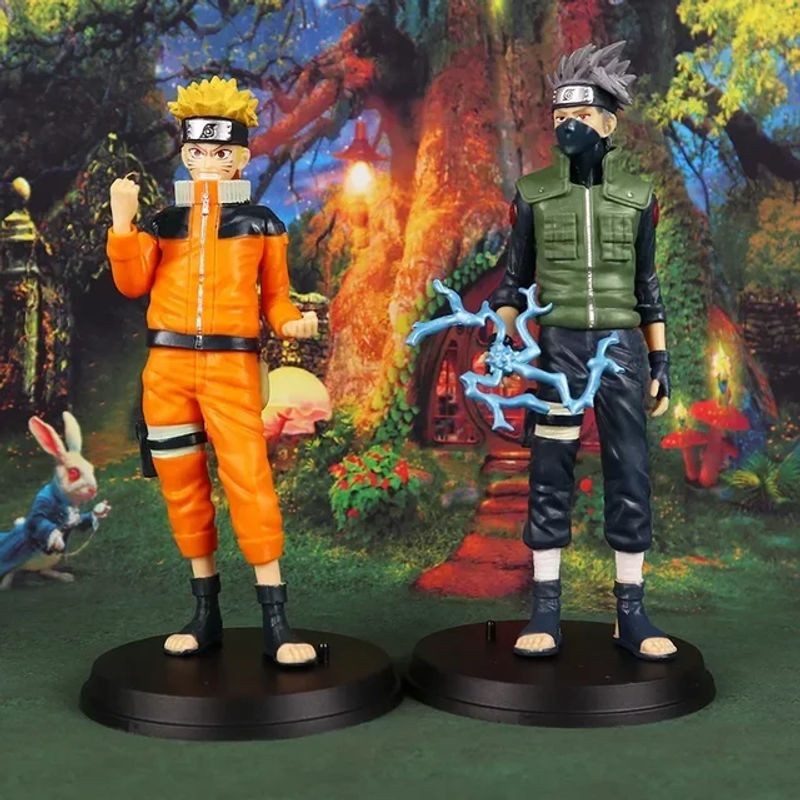 Bandai Anime Naruto Figur Bewegliches Modell Naruto Sasuke Guy Puppe aus Kunststoff mehrfarbig - Bild 1