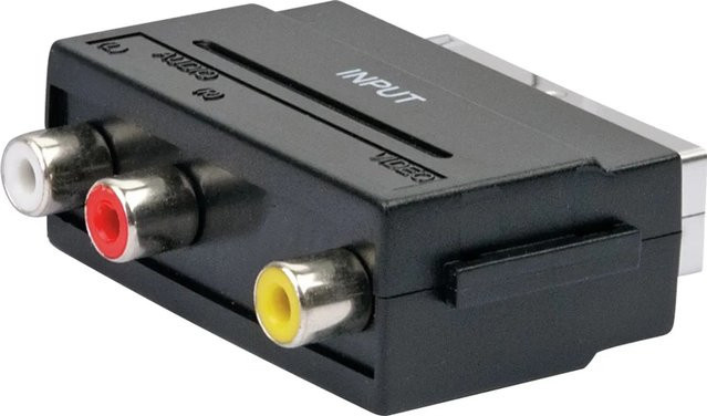 Schwaiger Audio/Video Adapter RCA in Schwarz, Rot, Gelb und Weiß - Bild 1