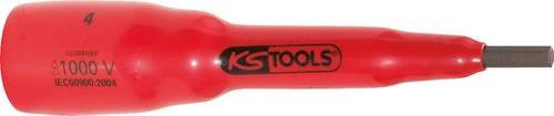 KS Tools Isolierte Bit-Stecknuss Innensechskant 3/8 Zoll, 6mm, Rot - Bild 1