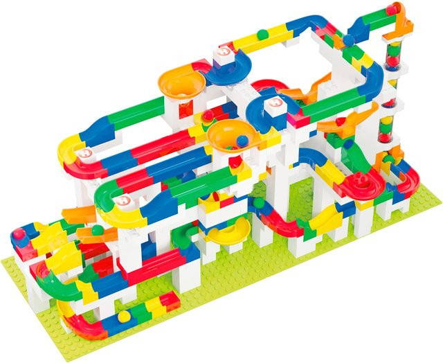 Hubelino Kugelbahn Baukasten 585-teiliges Set ab 4 Jahren - Bild 1
