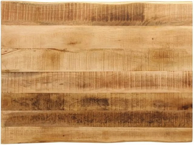 vidaXL Tischplatte aus Mango Massivholz mit Baumkante, Braun, B/T/H: 90 x 60 x 3,8 cm - Bild 1