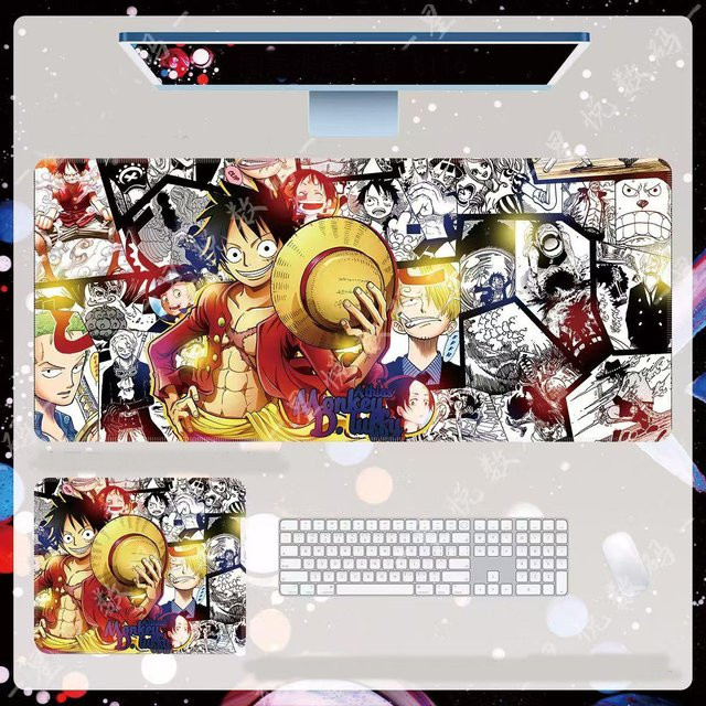 Anime Man One Piece Luffy Mauspad in Multicolour für Gaming und Computer-Ausrüstung - Bild 1