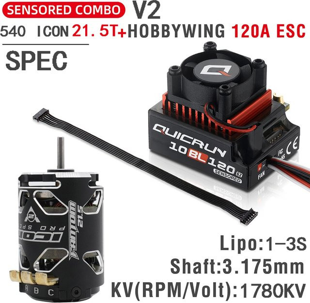 Hobbywing ESC Motor Combo für 1/10 Drift RC Auto - Bild 1