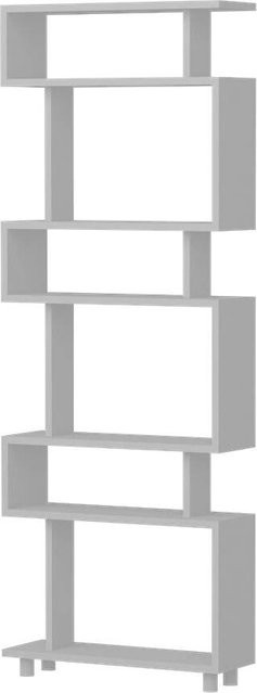 Regal Blok weiß modern B/H/T: 60 x 160 x 20 cm - Bild 1