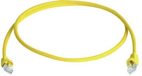 Telegärtner RJ45 Patchkabel CAT 6a S/FTP Ethernet LAN Gelb, Länge: 7,50 m - Bild 1