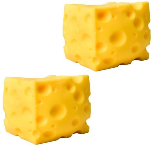 Forseed Gelber Käse Quetschspielzeug, 2-teiliges Set - Bild 1