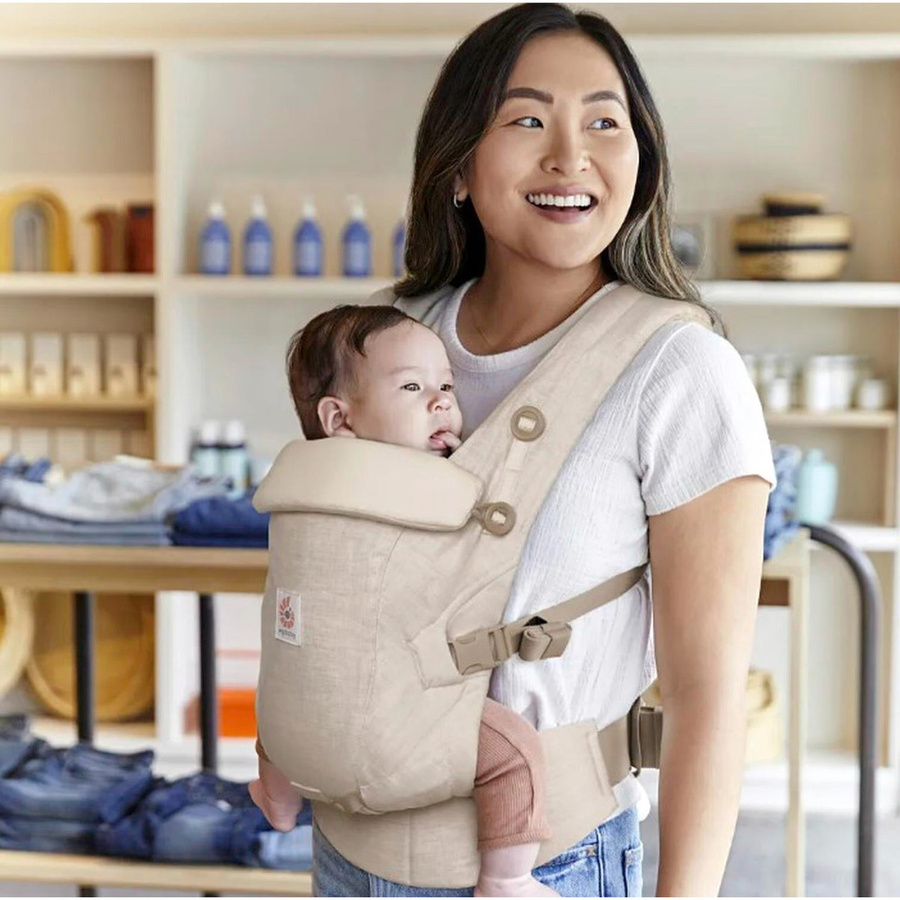 Ergobaby Babytrage Adapt Linen in Beige aus Baumwolle - Bild 2