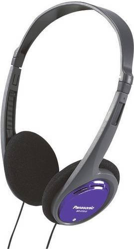 Panasonic RP-HT010 On-Ear Kopfhörer kabelgebunden mit 3,5 mm Klinkenanschluss in Schwarz und Blau - Bild 1