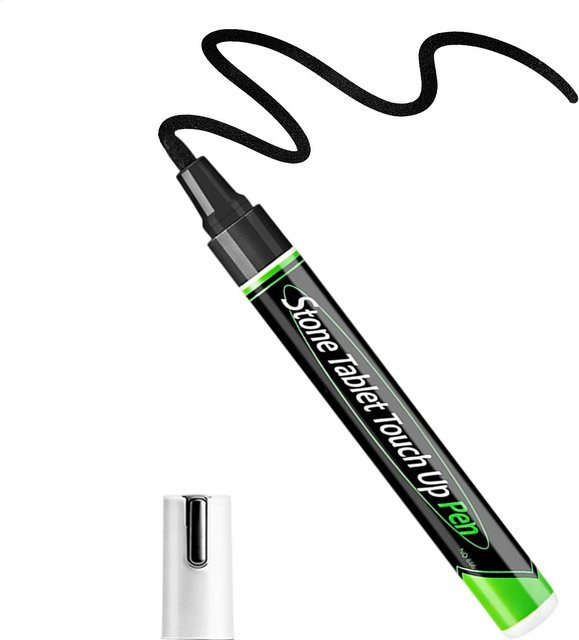 Ölbasiertes Restaurierungsstift zur Grabsteinbeschriftung, wasserfester und schnelltrocknender Ausbesserungsstift in Weiß oder Schwarz - Bild 1