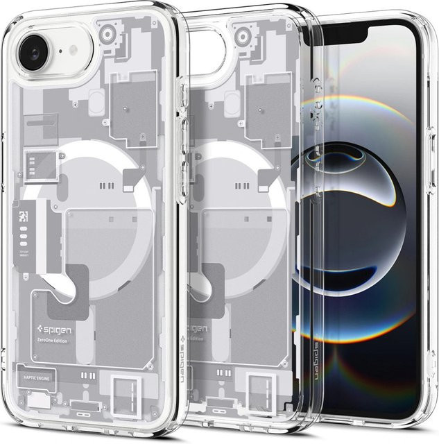 Spigen Ultra Hybrid Zero One MagSafe Schutzhülle für Apple iPhone 17e und iPhone 16e in Weiß und Transparent - Bild 1