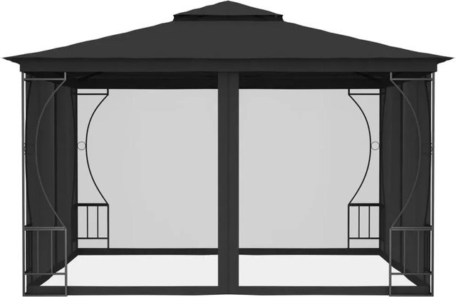 vidaXL Pavillon mit Netz in Anthrazit, B/T/H: 300 x 300 x 265 cm - Bild 2