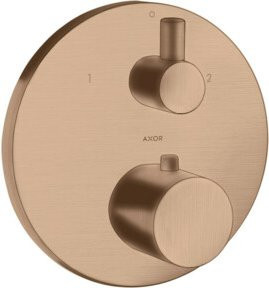 Hansgrohe Axor Uno UP-THM Fertigmontageset mit Thermostat und Sicherheitsstopp in Rosegold gebürstet - Bild 1