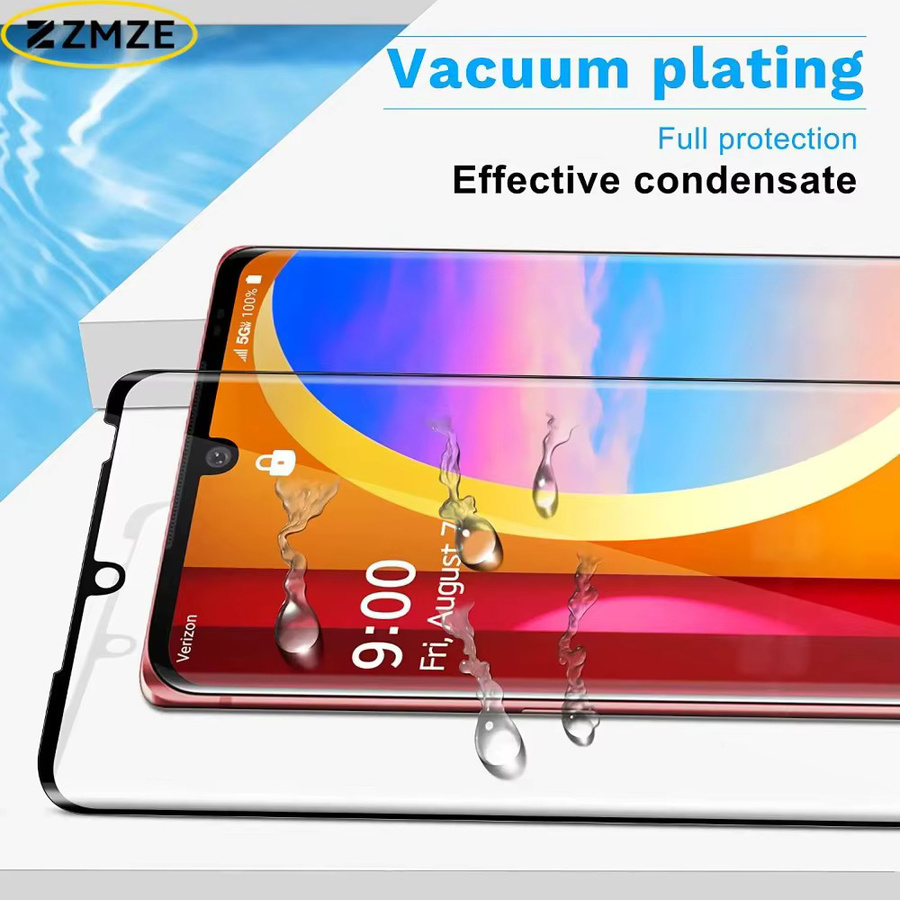 3D gebogenes Displayschutzfolie aus gehärtetem Glas für LG Velvet und LG Velvet 5G UW, transparent, 3/4 Stück Set - Bild 4