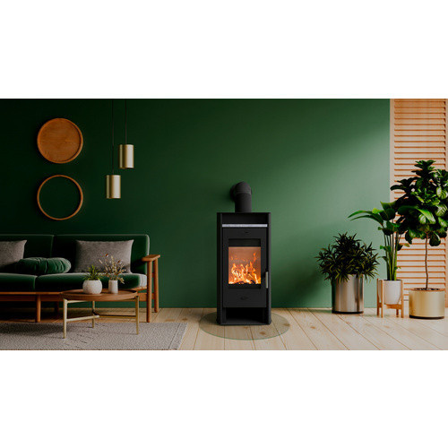 Fireplace Kaminofen Santa Fe in Schwarz aus Stahl mit 6 kW Leistung - Bild 3