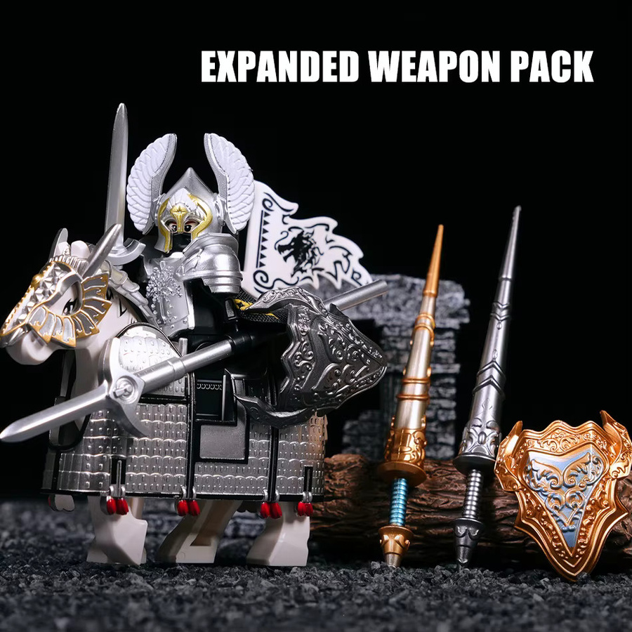 BXA Herr der Ringe Mittelerde Gondor Ritter mit Pferd, Actionfiguren - Bild 1