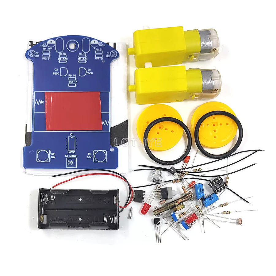 LOTHYE D2-1 Smart Kits Patrol, lichtempfindlicher Roboter, DIY-Elektronik-Kit, Fahrzeuge - Bild 2