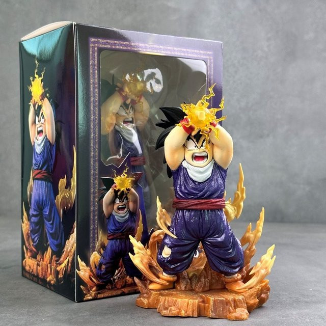 Bandai Dragon Ball Son Goku Gohan Super Saiyan Actionfigur, 17cm - Bild 1