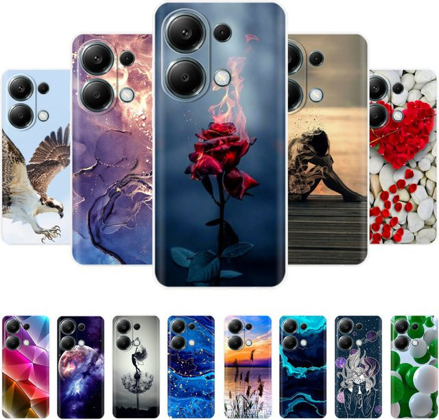 Xiaomi Redmi Note 13 4G und Redmi Note 13 Pro 4G Schutzhülle aus transparentem Silikon TPU Case - Bild 1