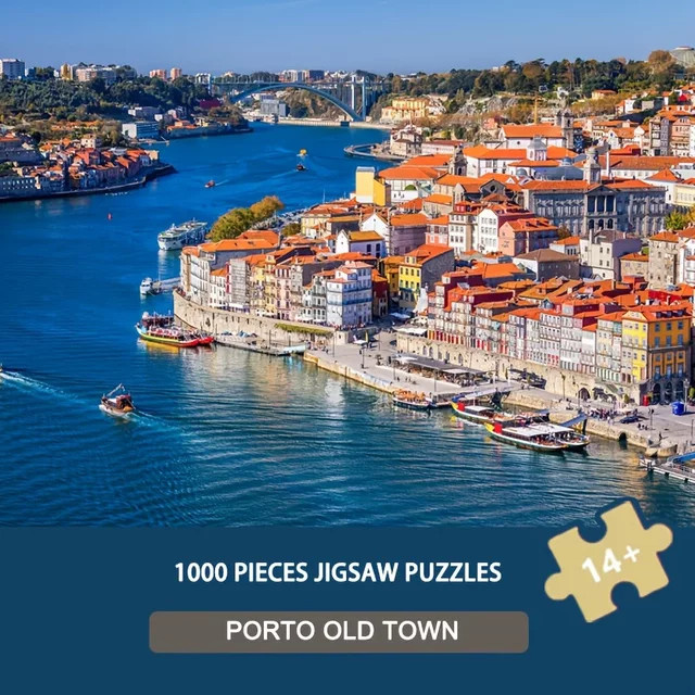 AZNM Porto-Altstadt-Puzzle, 1.000 Teile, ab 14 Jahren - Bild 1