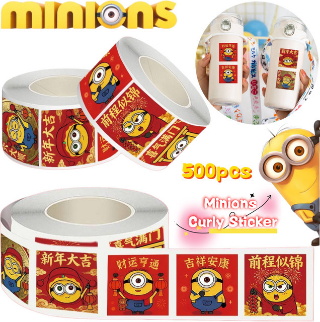 Minions Dave Stuart Sticker, Bunt / Mehrfarbig - Bild 1
